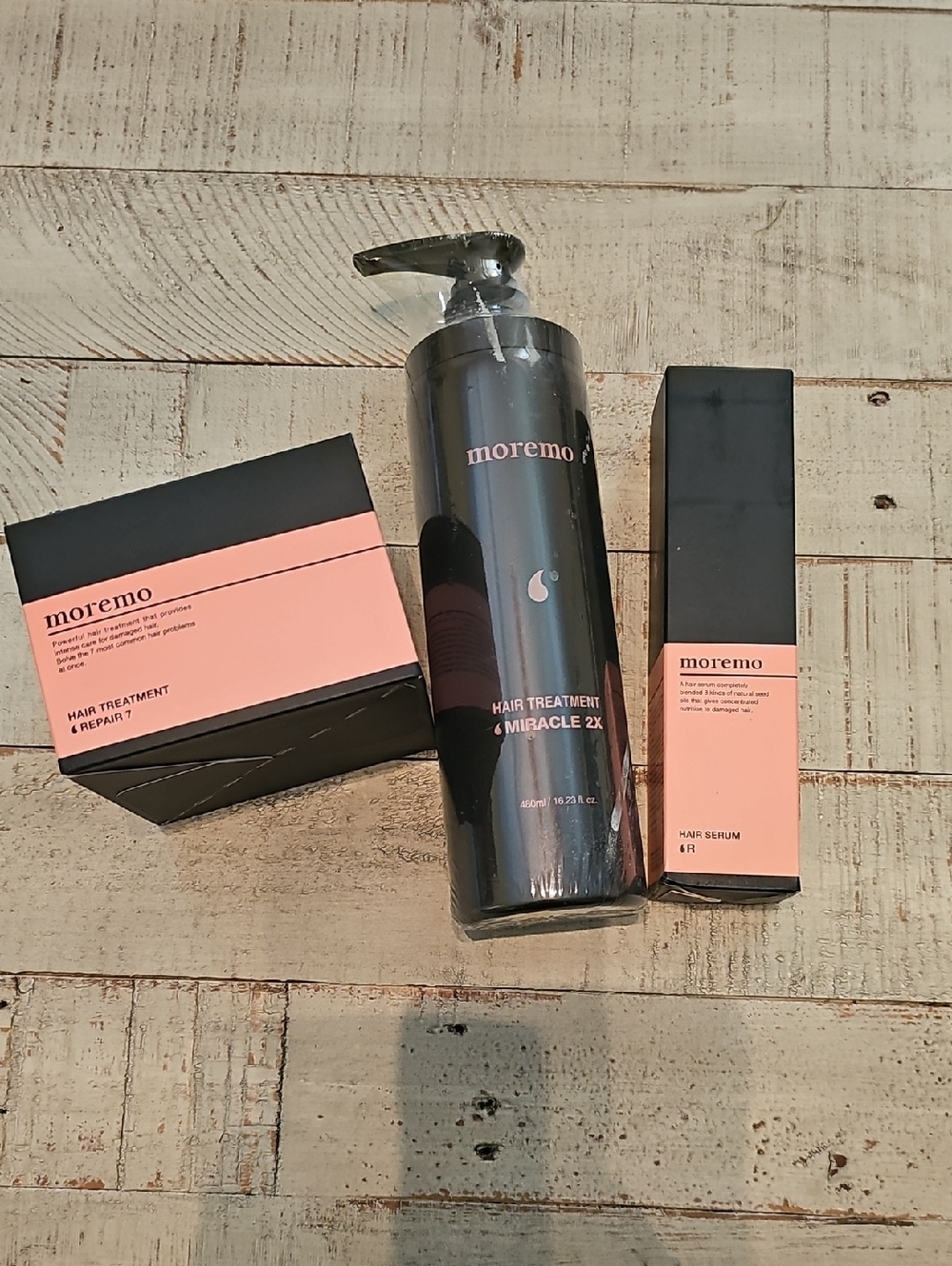 Moremo Hair Treatment 3pc Bundle - Factory Sealed/Boxed